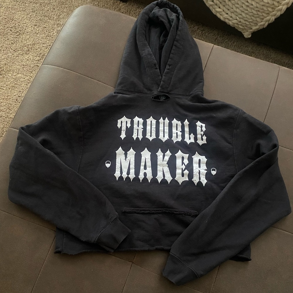 Crop top hoodie